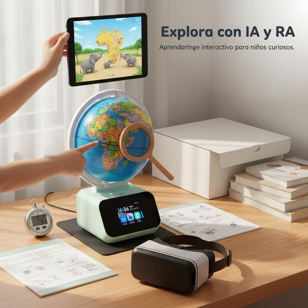 Educativo AI per Bambini, Giocattolo Educativo con Controllo Vocale, per il Regalo