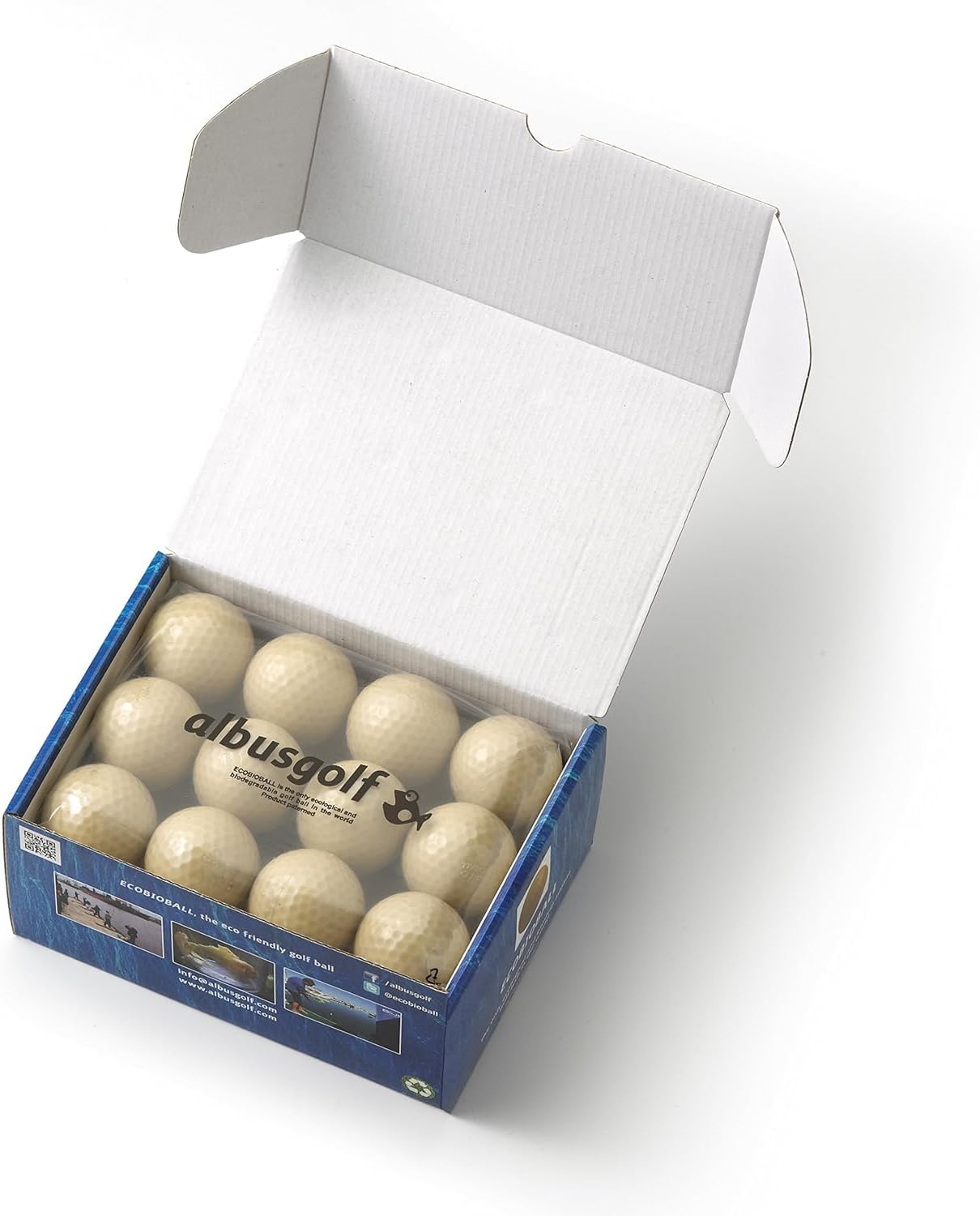 24 ECOBIOBALL Ocean-Friendly Golf Balls with Fish Food Core | Sustainable Swings for Marine Environments