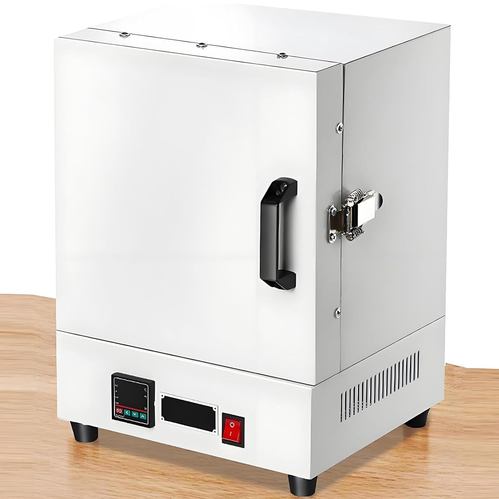 Elektrischer Muffelofen,1150°C/2102°F Geschlossener Hochtemperatur Laborofen,2000W Widerstands-Ofen Schmuckbearbeitungsofen mit Intelligenter Temperaturanzeige,Gleichmäßige Erwärmung