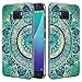 Asus Zenfone V Case, Linkertech Slim Air Armor Thin Fit Silicone Gel Soft TPU Bumper Durable Flex and Easy Grip Protective Case for Asus ZenFone V V520KL (5.2") (Floral Totem)