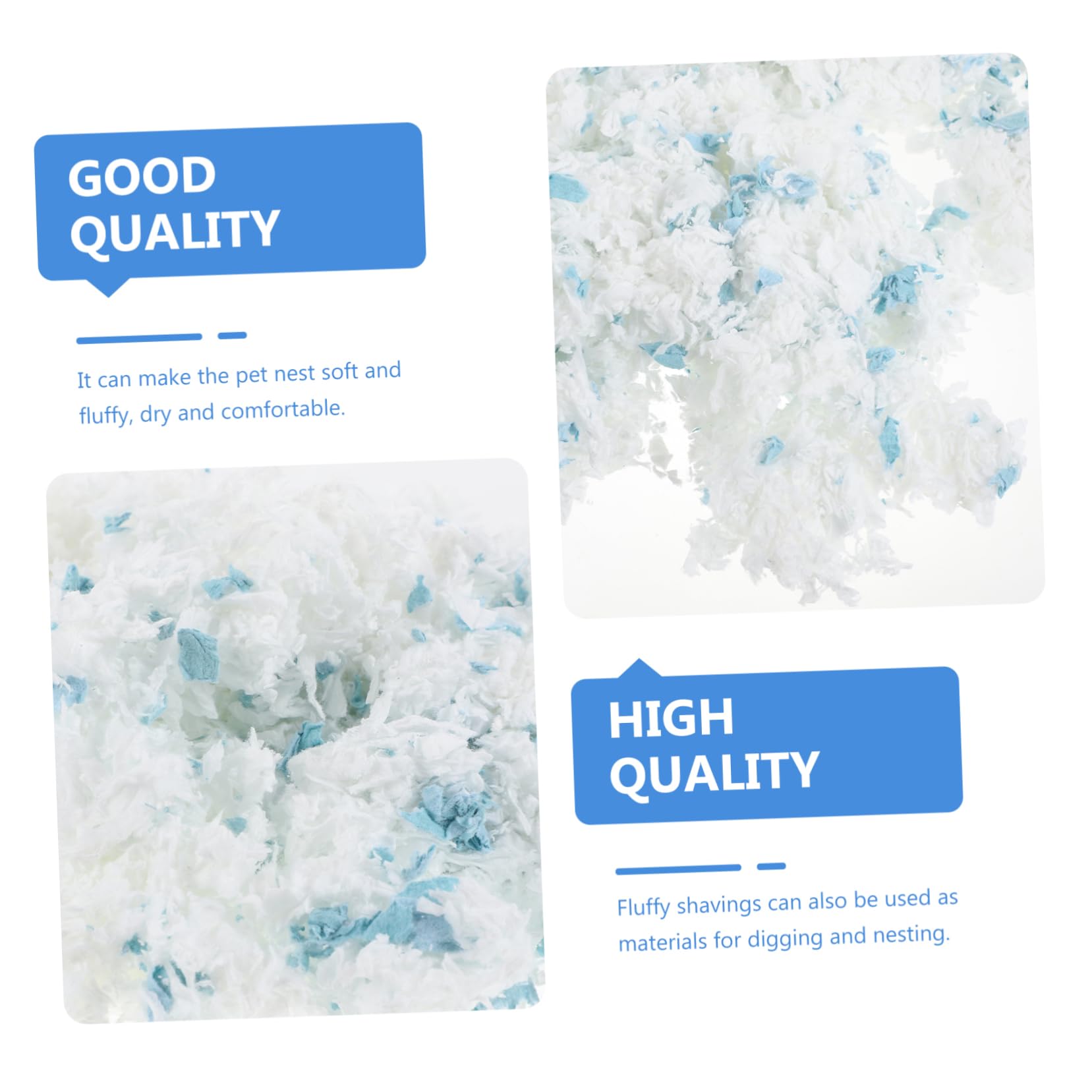Happyyami Rastrello per Prato Lettiera in Carta per Criceti e Piccoli Animali, Assorbe umidità, Tiene Caldo, 1 Sacchetto da 450 Grammi per Gabbie | Assorbimento Acqua, Materiale Sicuro, 1 Sacchetto, per Cincillà e Gerbilli
