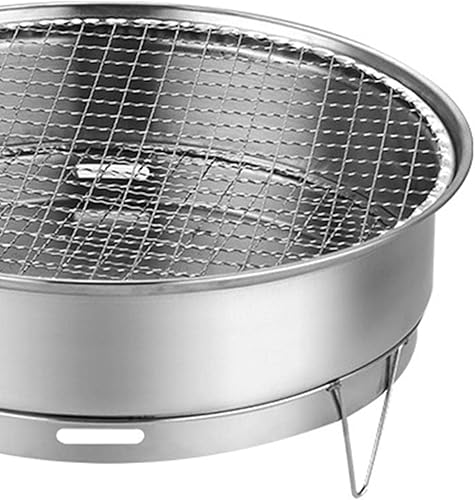 Miniatura 6 de Parrilla de camping Parrilla de mesa para uso personal Parrilla coreana barbacoa parrilla para picnic jardín barbacoa playa patio trasero de malla