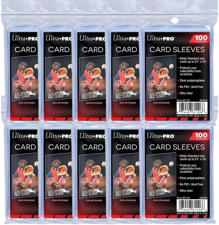 Ultra Pro - 1000 Soft Sleeves - 10 Packs