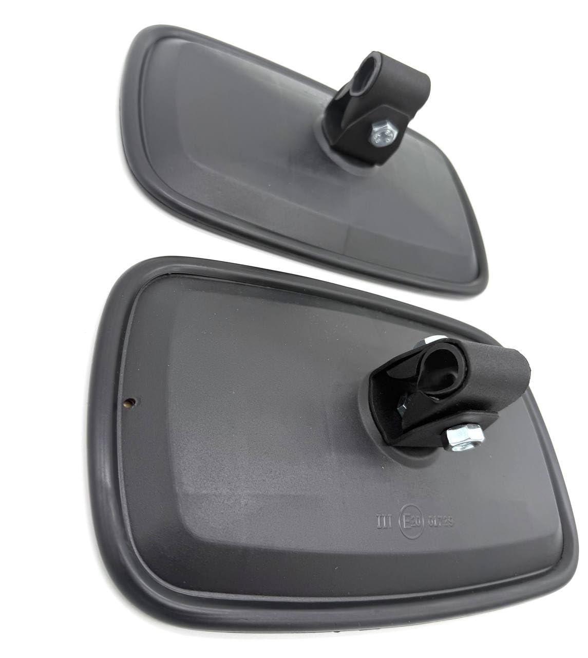 Lot de 2 rétroviseurs extérieurs 232 x 145 mm, diam. 15-18 mm, Universel pour camion, tracteur, pelleteuse