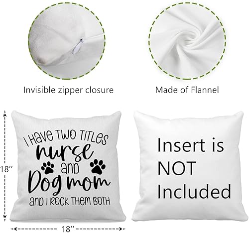 Miniatura 4 de OFlich Fundas de almohada de 18 x 18 pulgadas, regalos para enfermeras, regalos de enfermeras para mujeres, regalos divertidos para enfermeras,