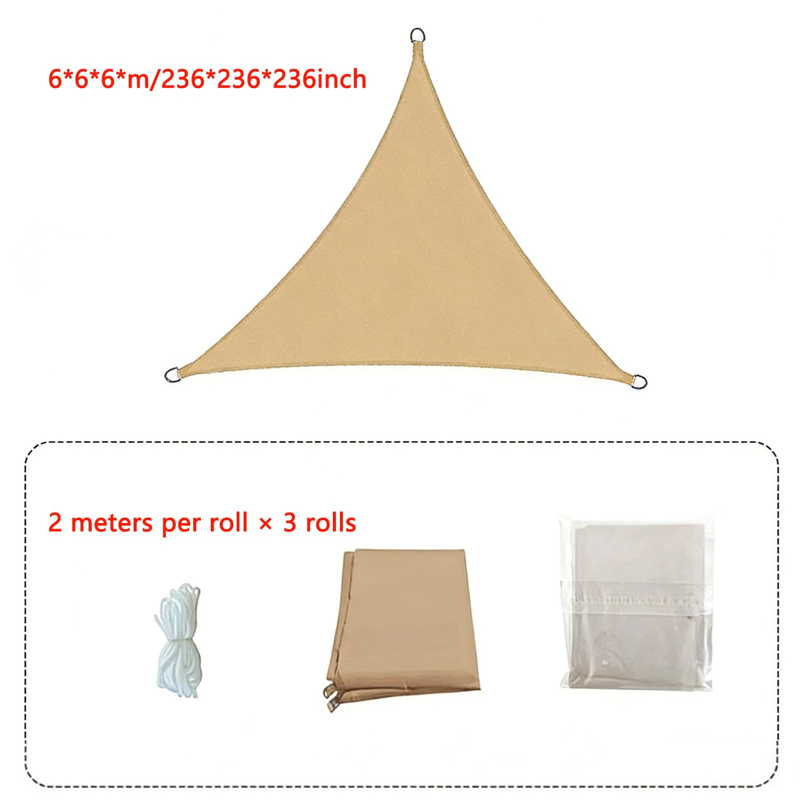 Tenda parasole a vela, impermeabile, per terrazza esterna, ideale per rinfrescare e ventilare l'estate, perfetta per feste ed eventi