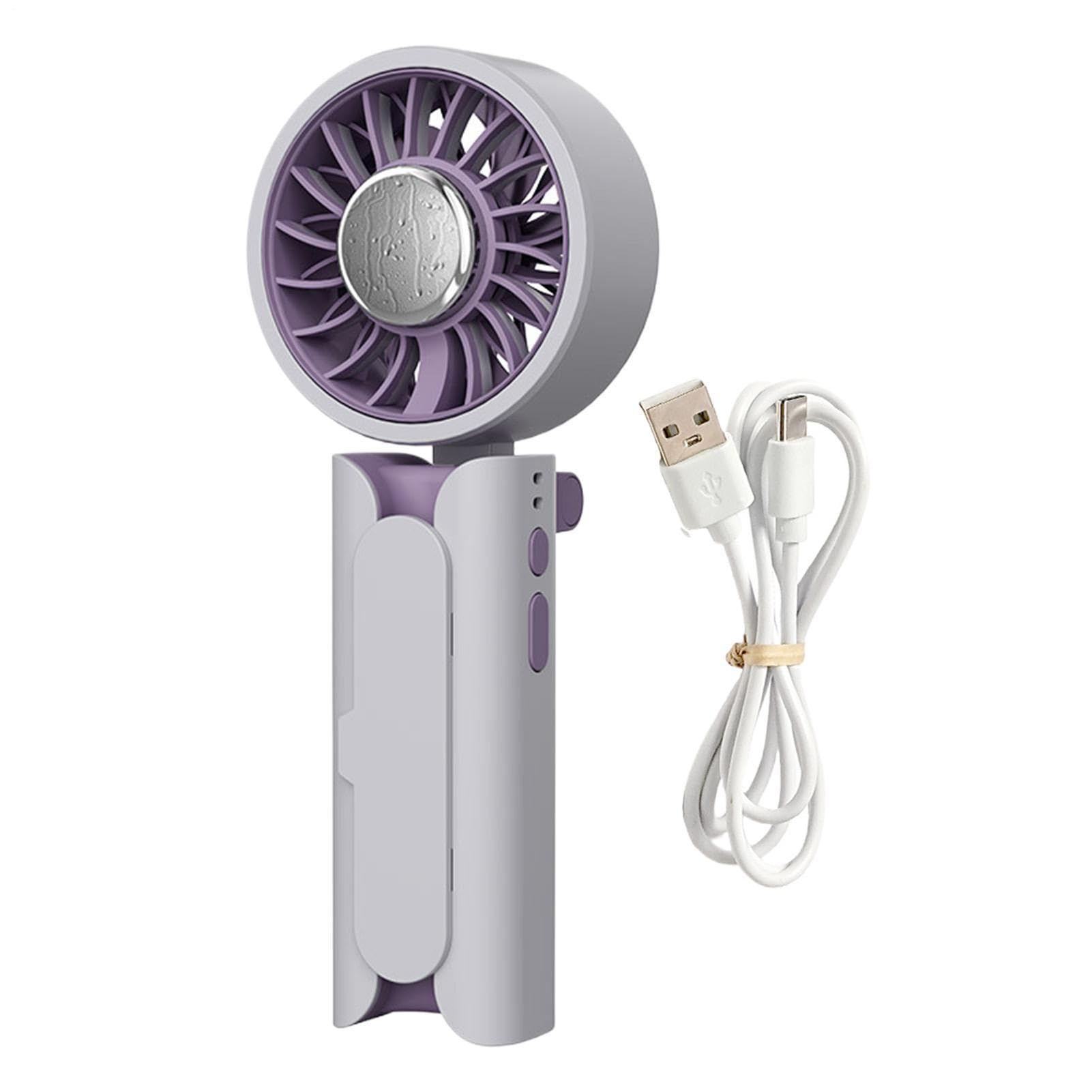 Ventilador de mano USB y portátil para refrigeración en interiores y exteriores