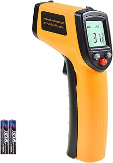 – Infrared Meat Thermometer Temperature Gun for Cooking, -50°C to 400°C, Digital Non-Contact IR Heat Gun for Meat Pizza Oven Grill & Engine, Laser Tool for Indoor Outdoor Pool, Cooking, Candy