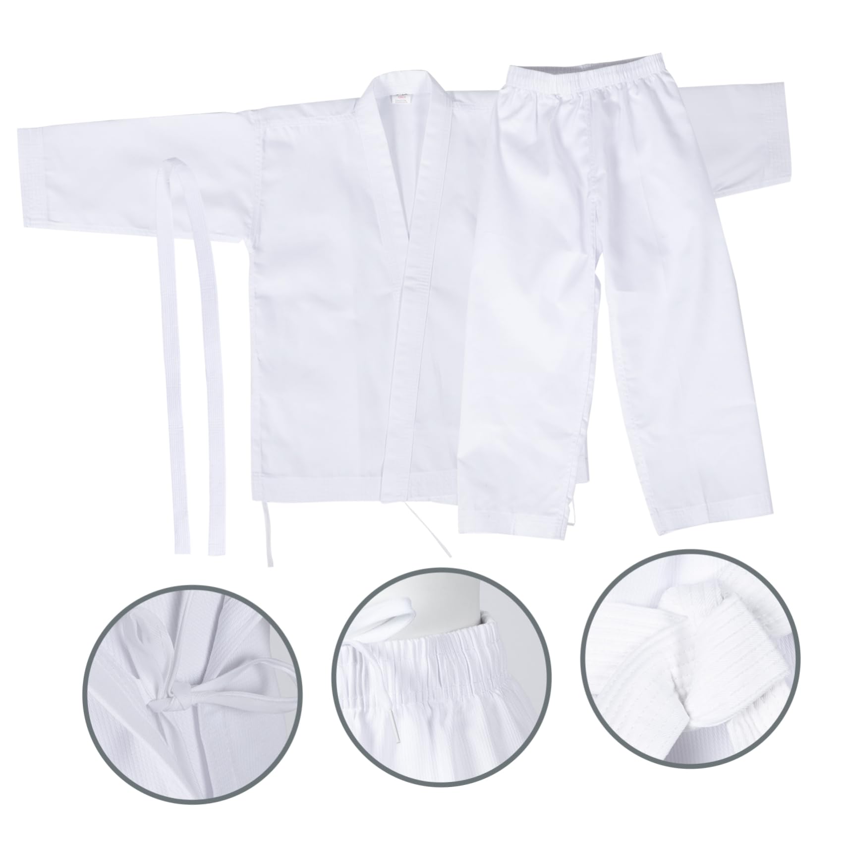Uniforme de Karate para Adulto y Juvenil, Juego de Entrenamiento