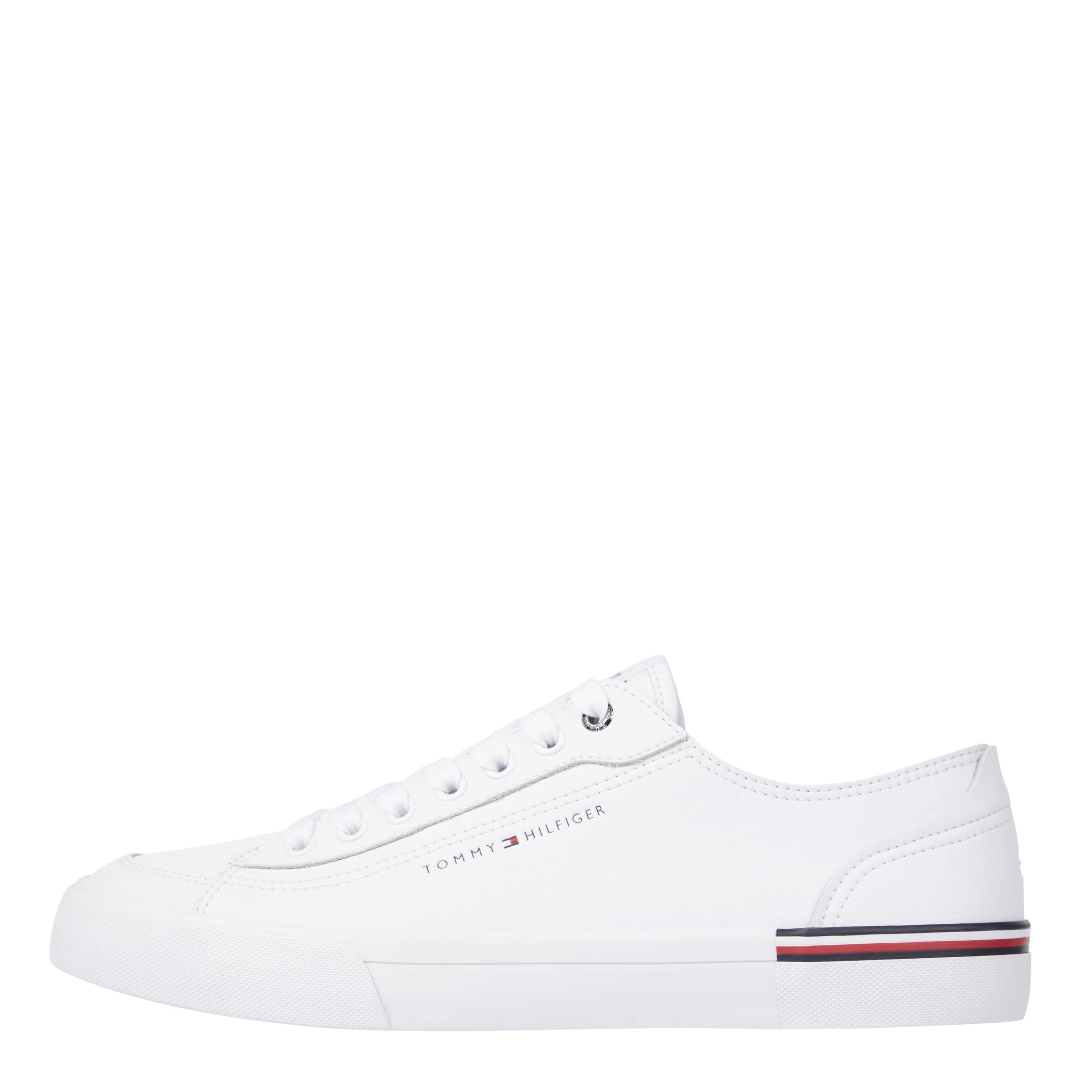 Tommy Hilfiger Zapatillas Sneaker para Hombre, Blanco (White), 42