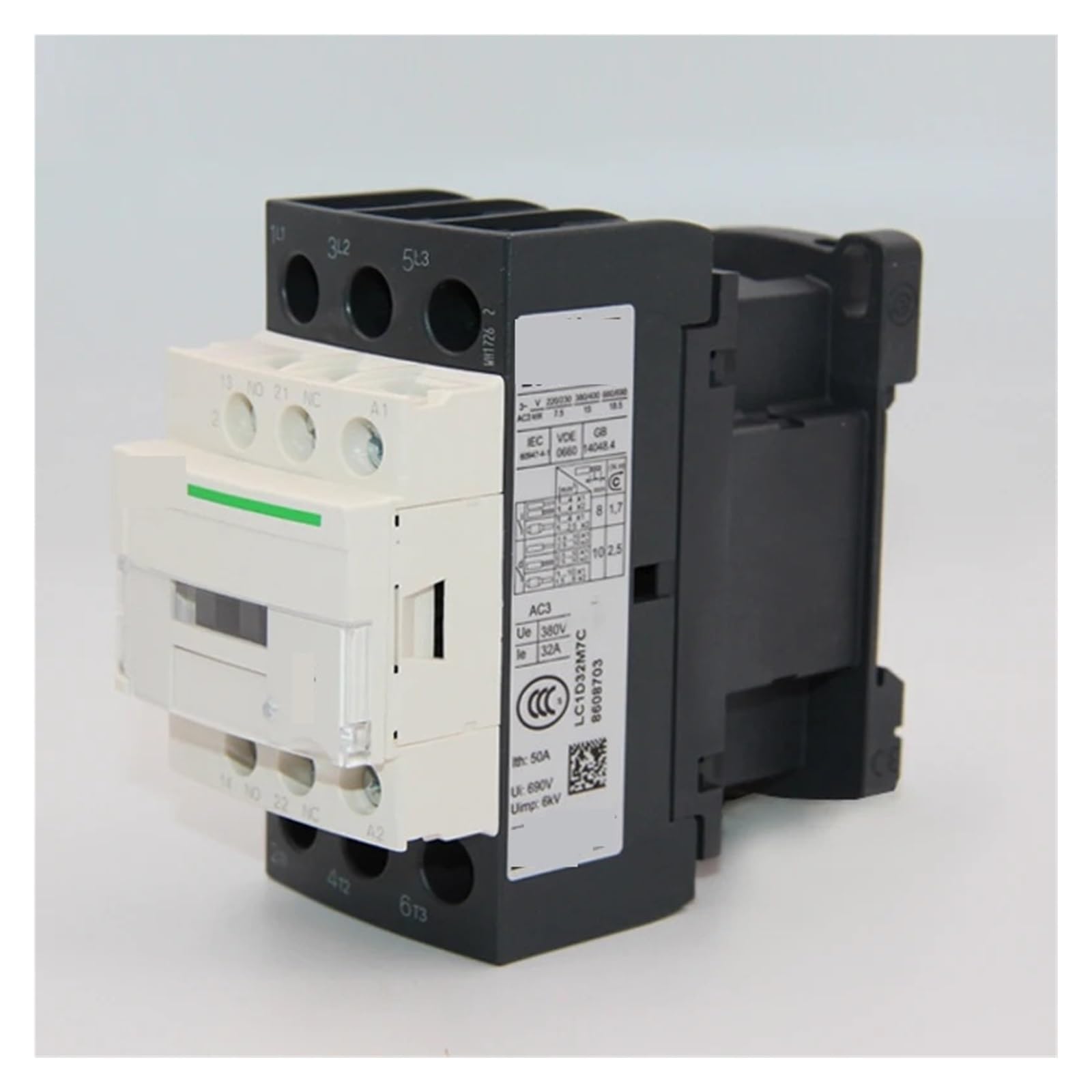 Contattori CA, compatibili con Schneider, | Apparecchiature di controllo elettrico industriale, BC7, F7C, M7C, Q7C, 24V, 110V, 220V, 380V(LC1D12M7C 12A 220V)