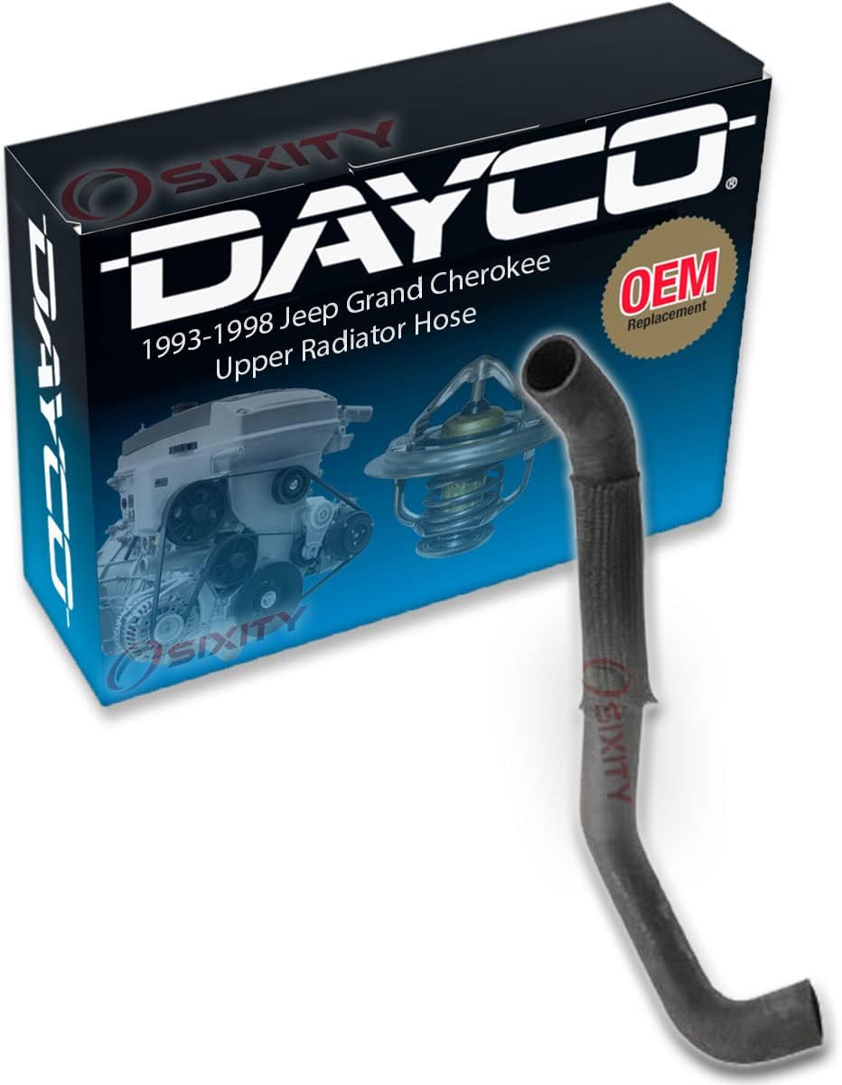 Dayco Upper Radiator Coolant Hose compatible with Jeep Grand Cherokee 5.2L 5.9L V8 1993-1998