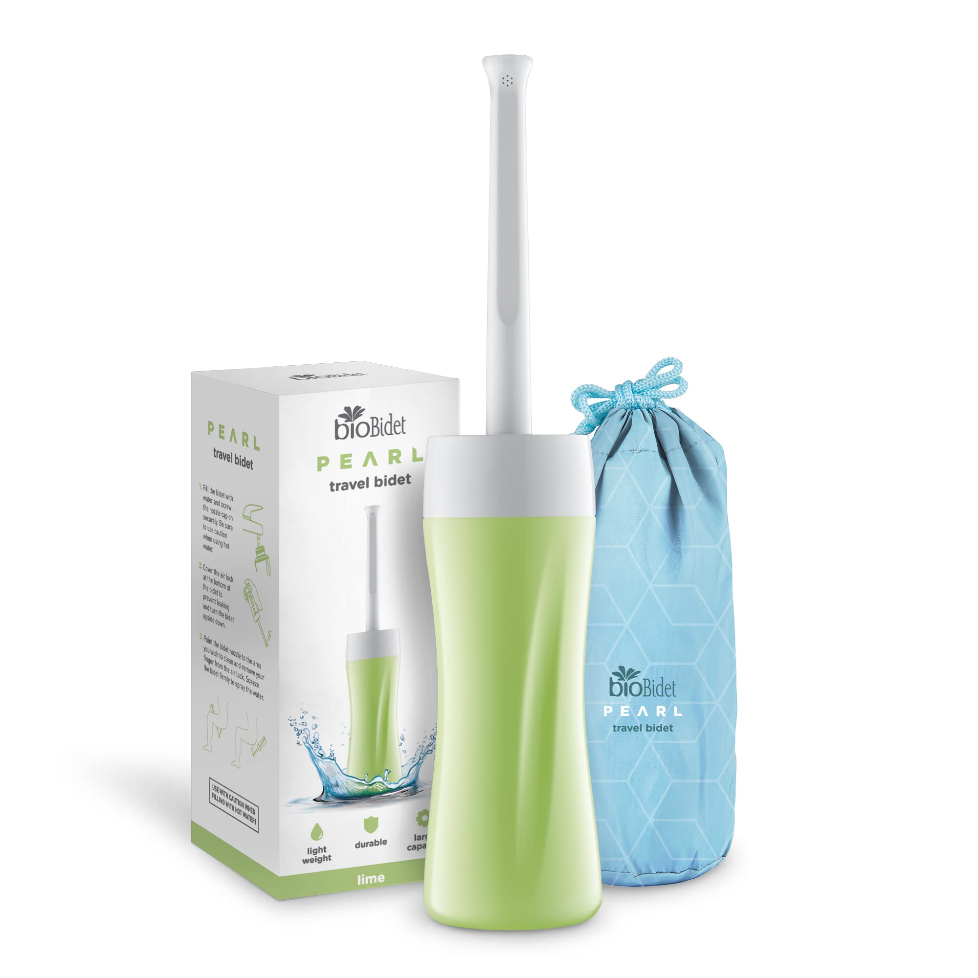 Bio Bidet by Bemis Pearl R-70 Travel Bidet - Peri Bottle for Postpartum Feminine Care and Perineal Recovery