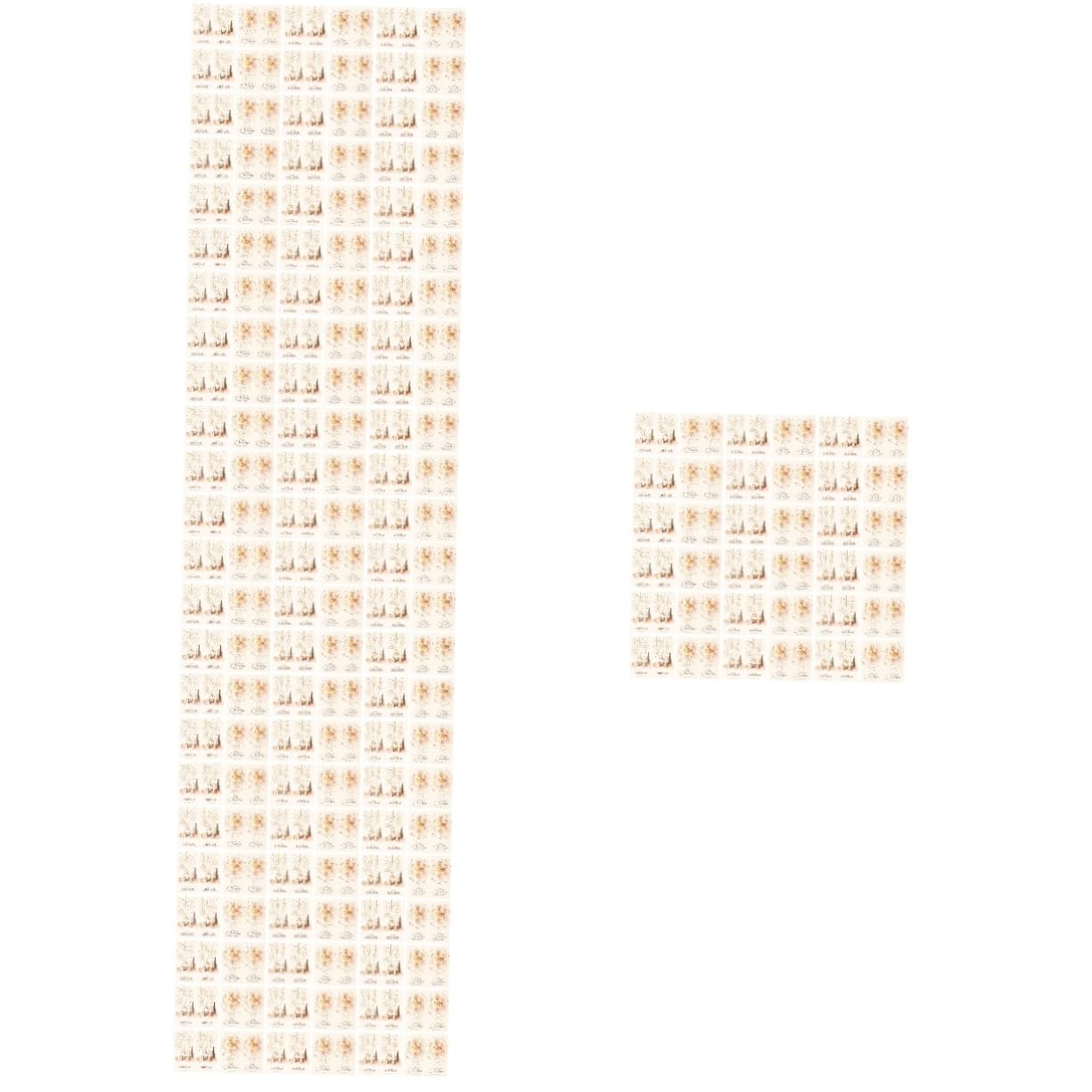 TEHAUX 250pezzi Adesivi Decorativi Natalizi Per Scatole Stickers Rettangolari Per Regali Facili Applicare Per