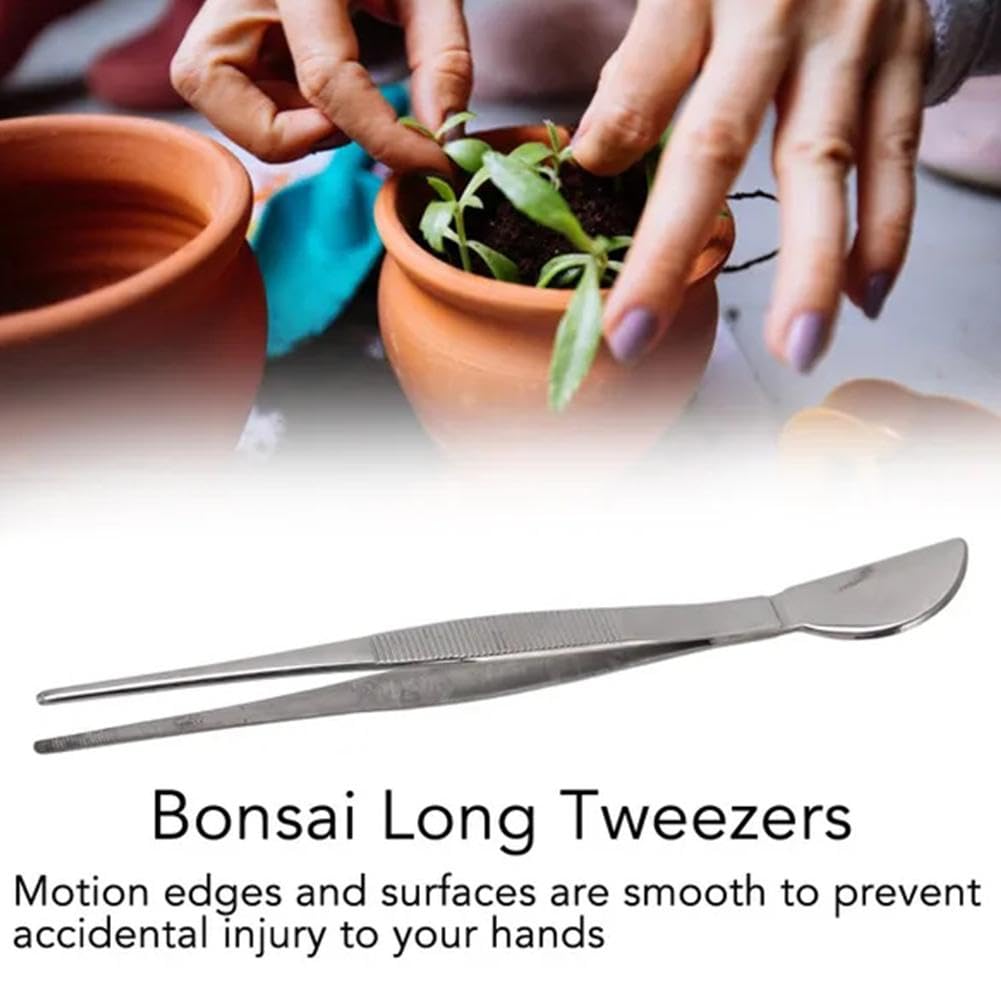 ZXCVWWE Pince à épiler 2 en 1 pour plantes d'aquarium, mini râteau pour plantes succulentes, mini outils de jardin, outil multifonction pour pot à plantes, bonsaï, outil de culture du sol pour plantes