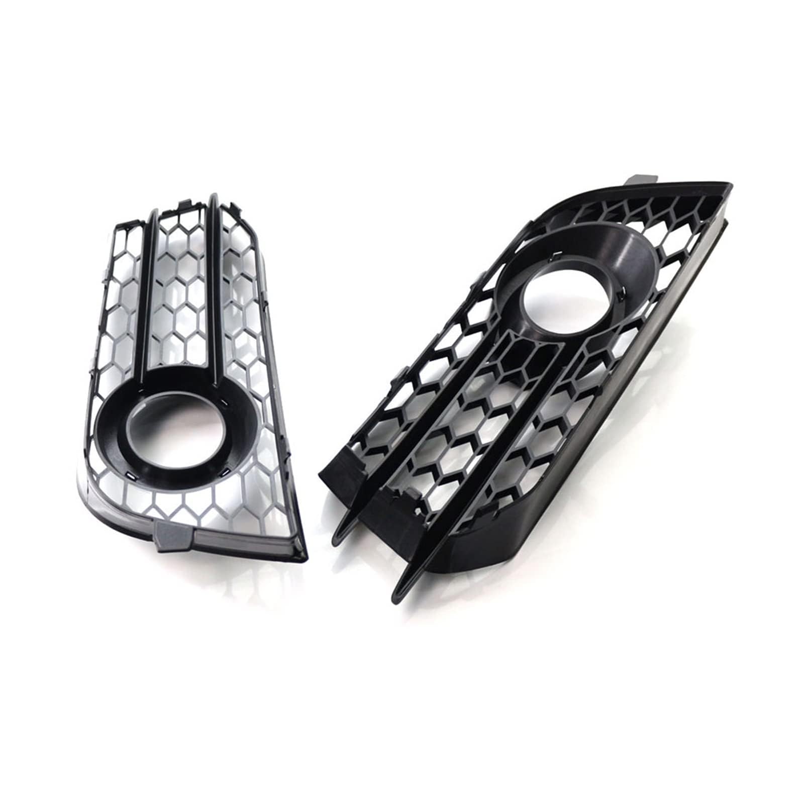 Auto Griglia Anteriore Paraurti Griglia per Audi A1 8X 2010-2014, ABS Sportiva Griglie Anteriori Radiatore Fendinebbia Griglia a Nido d'Ape Auto Accessori