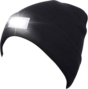 LED Knitted Flashlight Beanie Hat/Cap 