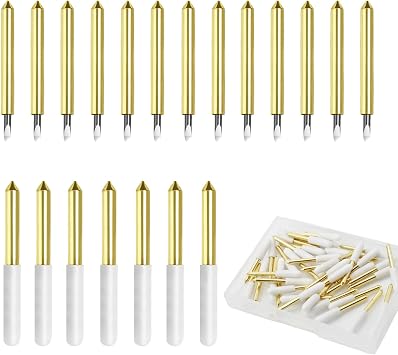 PHITUODA Fine Point Blade Replacement, Gold, 20 Pcs