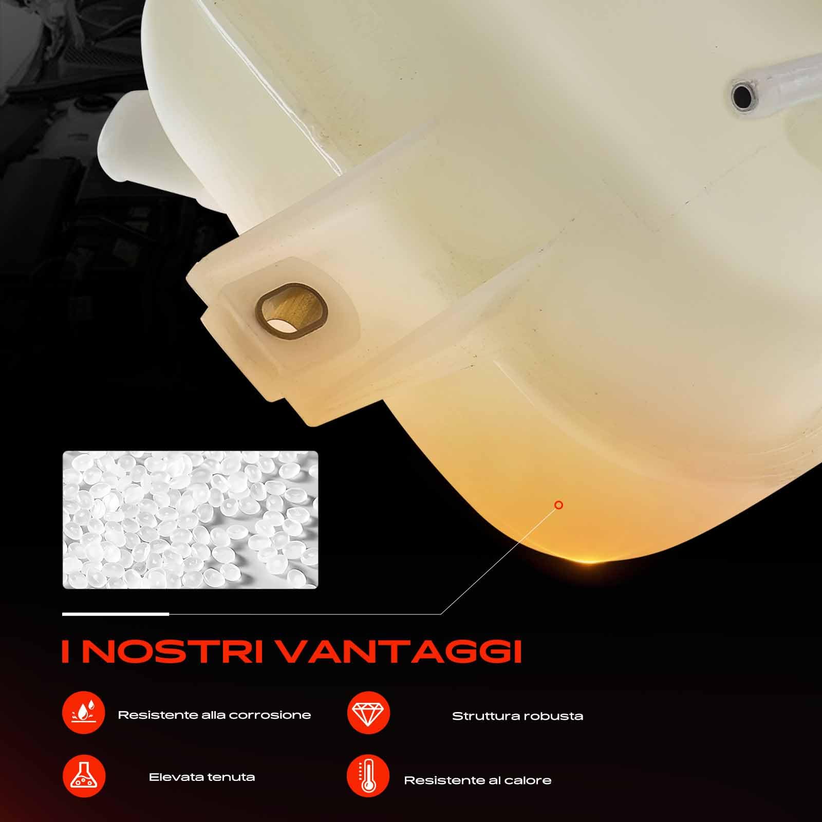 Frankberg Serbatoio di Espansione Refrigerante Compatibile con Doblo Pianale/Telaio 263 2.0 D MultiJet Doblo Pianale/Telaio 263 1.3 D MultiJet Doblo MPV 263 1.3 D MultiJet Doblo MPV 263 51717782
