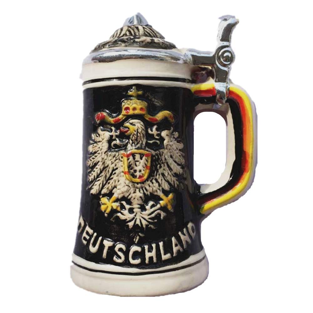 Muyu Magnet Black 3D Deutschland Beer Mug Germany Souvenir Fridge Magnet Home & Kitchen Decoration Berlin Refrigerator Magnet