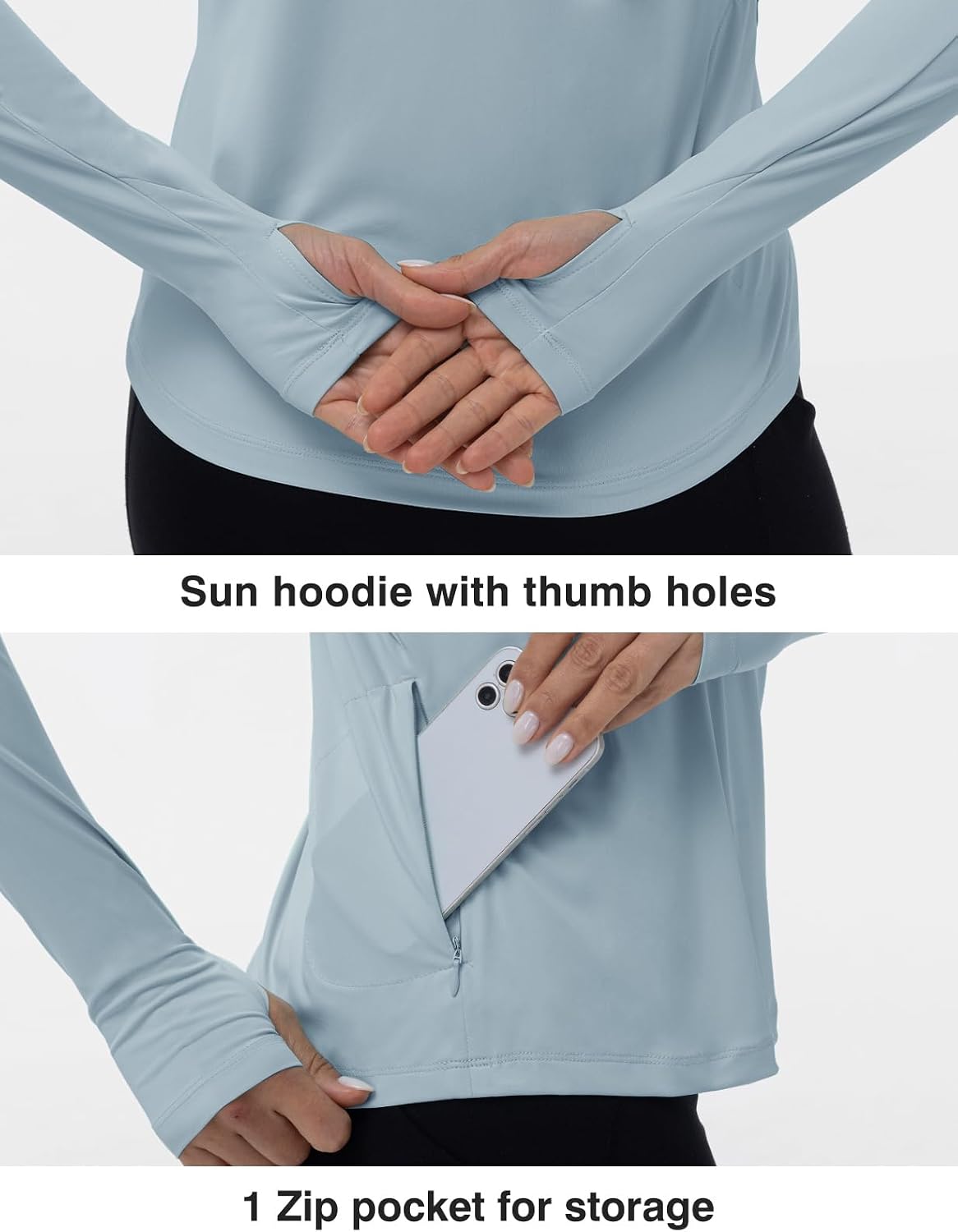 TBMPOY Womens UPF 50+ Sun Protection Hoodie Shirt Long Sleeve Fishing Hiking Outdoor UV Shirt Lightweight