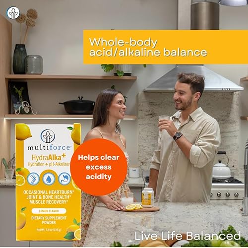 Miniatura 7 de HydraAlka+ Suplemento alcalinizante prémium  Combate la acidez estomacal ácida y no crónica  Hidrata con electrolitos  Apoya el equilibrio del pH,