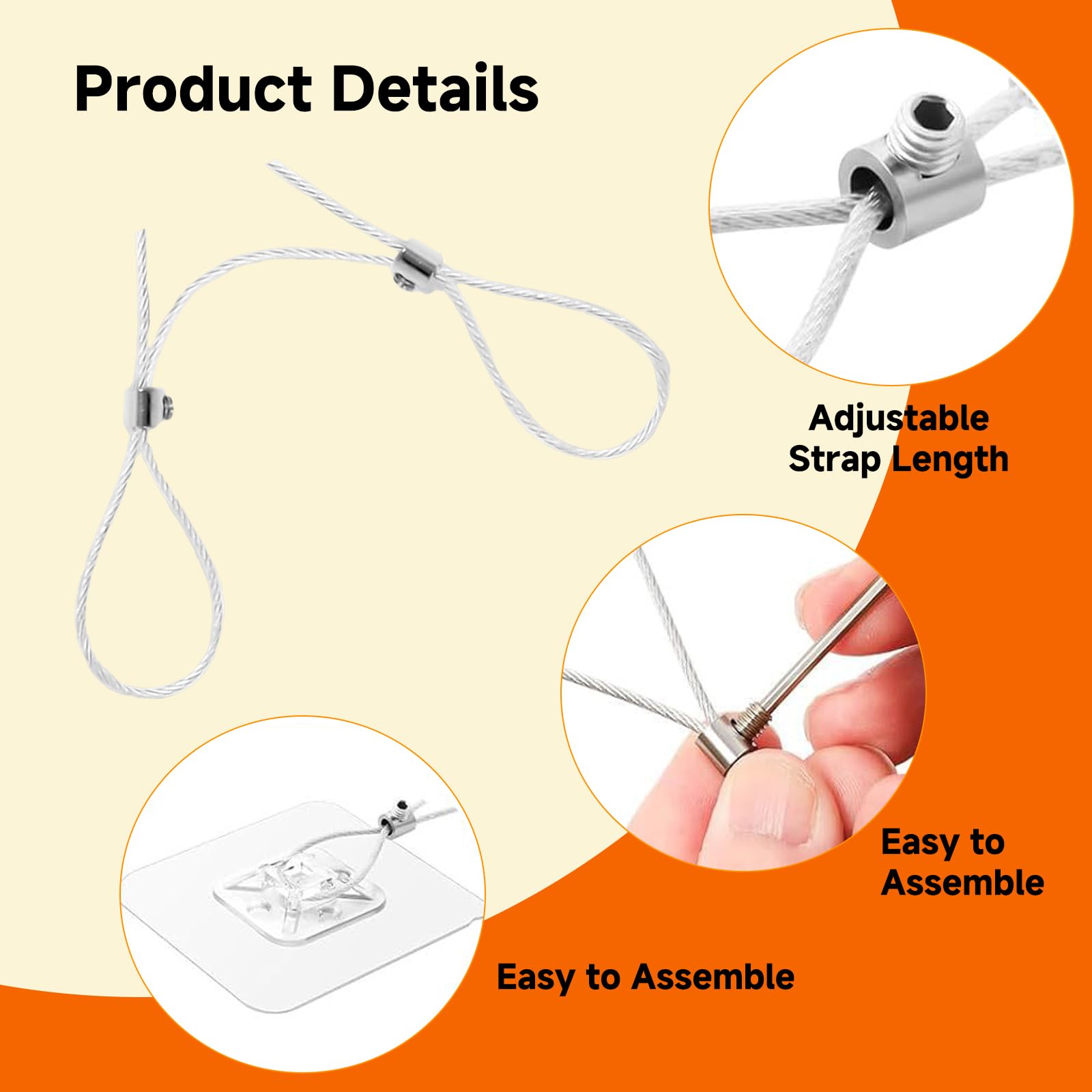 UIHRLM 4 Pack TV Straps Child Safety - Image 4
