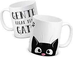 Caneca Personalizada Presente Gente Legal Tem Gato Mãe Cerâmica 325ml