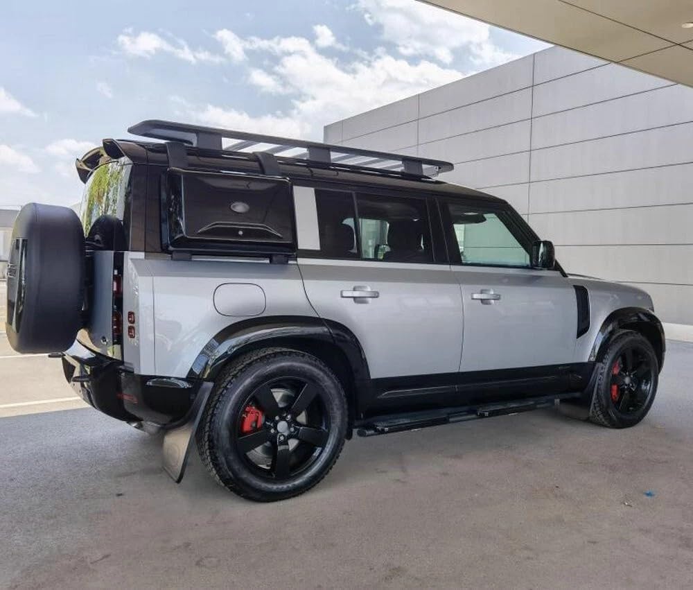 FTAPACCE Exterior Side Mounted Gear Box Carrier Fits for LR Defender 110 L851 2020-2025（Glossy Black）