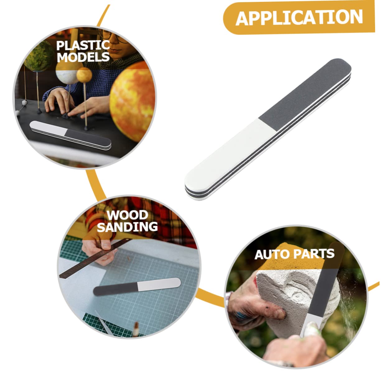 5 Lime Abrasive Per Modellismo - Grana 800/1000/1500, Materiale EVA, Per Legno, Plastica E Lucidatura