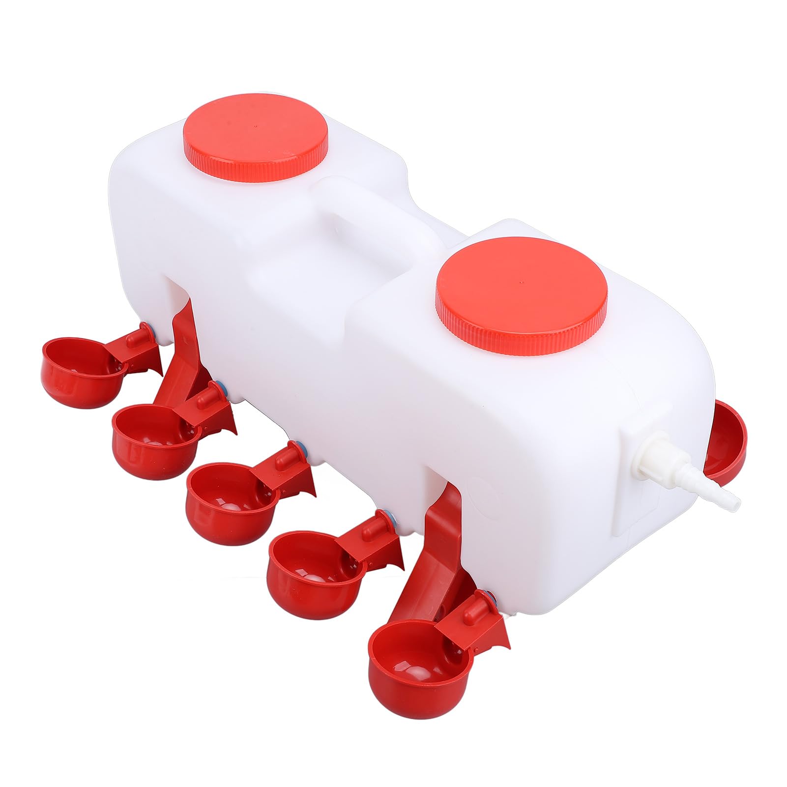 Abbeveratoio per Pollame da 10 Litri con Ricarica Automatica, Mangiatoia Sigillata per Acqua Polli Allevamenti, Pappagalli, Anatre, di Abbeveraggio Sicuro Ed Efficiente (L)