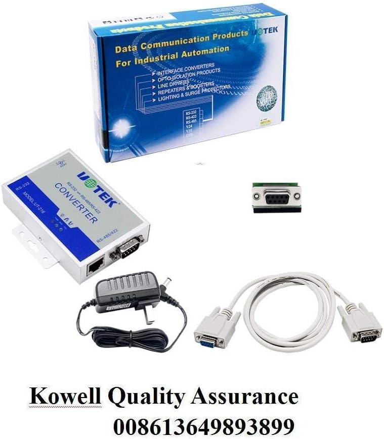 UOTEK UTEK UT-216 RS232 to RS485/422 Active Vonverter(External-Powered, RS-232 to RS-485/422, Wall-Mounted, 600w Surging protetion)