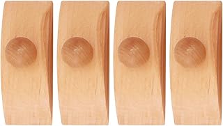 Perchas de pared para edredón - 4 soportes de edredón de pared de madera | Colgador de pared para edredón, clip de cubierta, soporte de edredón para pantalla de pared, soporte de pared
