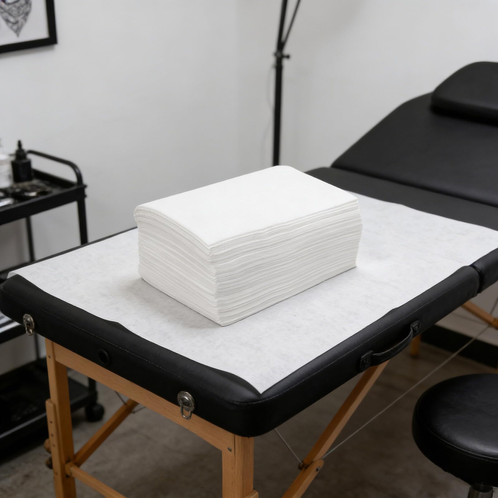 Tappetini Monouso per Unghie 125 Pezzi, Sottomano Assorbente per Manicure e Tatuaggi, Tovagliette Usa e Getta Delicate per Saloni di Bellezza e Centri Tatuaggi