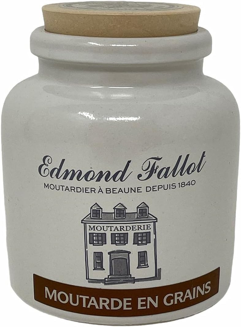 Edmond Fallot | Grains de moutarde de Dijon - Pot en grès de 250 g