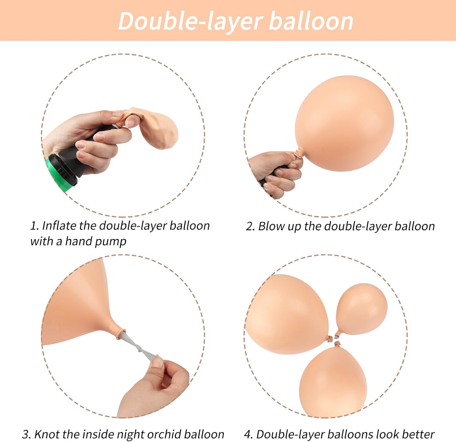 RUBFAC 130pcs Blush Balloons Garland Kit, Retro Dusty Pink White Double Stuffed Nude Champagne Gold Confetti Party Balloons for Boho Birthday Wedding Bridal Shower Party Decorations