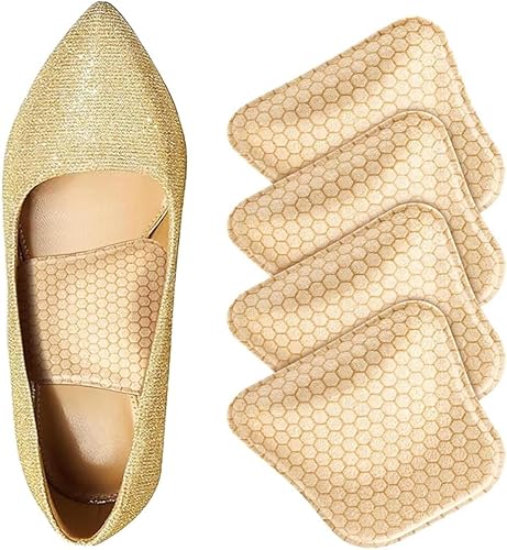 Qkepcy Plantillas Ortopédicas De Gel Para Zapatos 4 Piezas Almohadillas De Apoyo Para El Arco Alivio Del Dolor Para Pies Planos Y Fascitis Plantar Accesorios De Calzado Cómodos Y Duraderos(Beige)