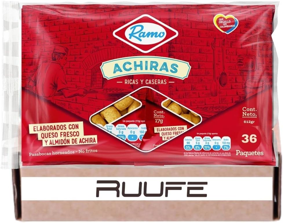 Achiras Ramo (Pack of 36) Colombian snack Achiras Colombian food online mecato colombiano achiras colombianas