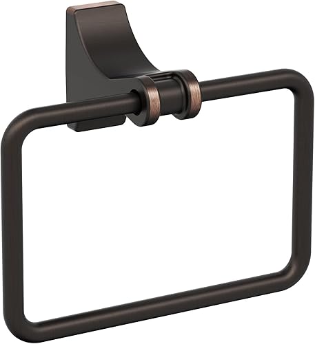 Amerock BH36052ORB Toallero de bronce aceitado Toallero de 5-14 pulgadas (5.236 in) de longitud Davenport Toallero de mano para pared de baño