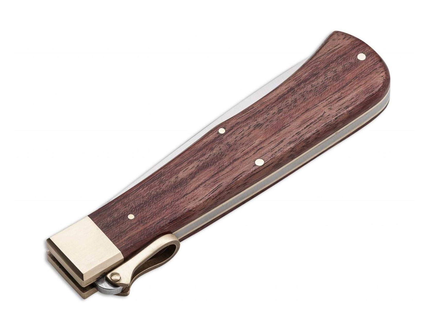 Otter Unisex – Erwachsene Klappbügel-Messer Taschenmesser, Braun, 22,5 cm