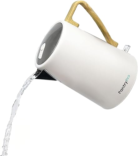 Miniatura 2 de The Display Guys - Hervidor eléctrico de boca ancha de 1,7 L y 1500 W, interior de acero inoxidable, ebullición rápida, apagado automático,