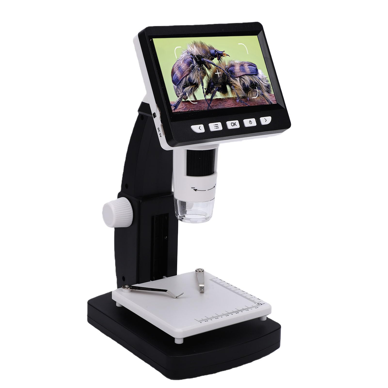 Luocute Microscopio Digitale per Adulti, Schermo IPS da 4,3 Pollici