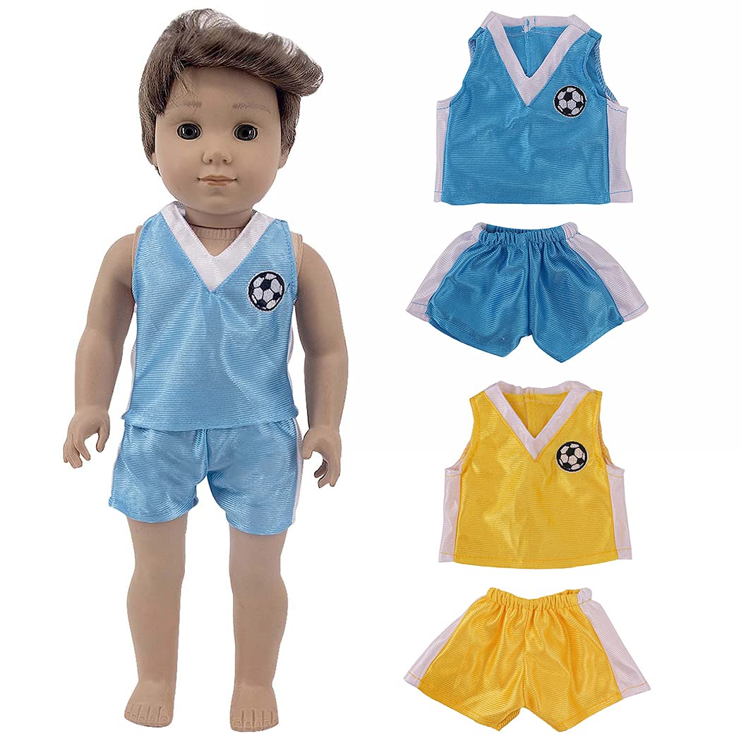 YHomUYHomU Doll Basketball Clothes Casual 2 Sets Miniature Cute Realistic Doll Sports Uniforms Pretend Simulated Cloth Suit