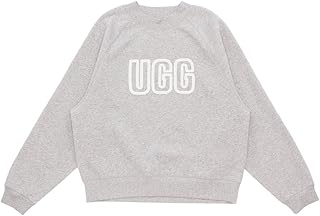 [アグ] スウェット ロゴ クルーネック スウェット グレー レディース 1171477 GRHE LOGO CREWNECK GREY HEATHER [並行輸入品]