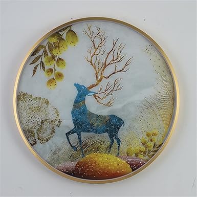 Generic Wandlamp Moderne Boot Vis Figuur LED Wandlampen Ronde Lamp Creatief voor Thuis Slaapkamer (D40CM,F Gold) photo 3