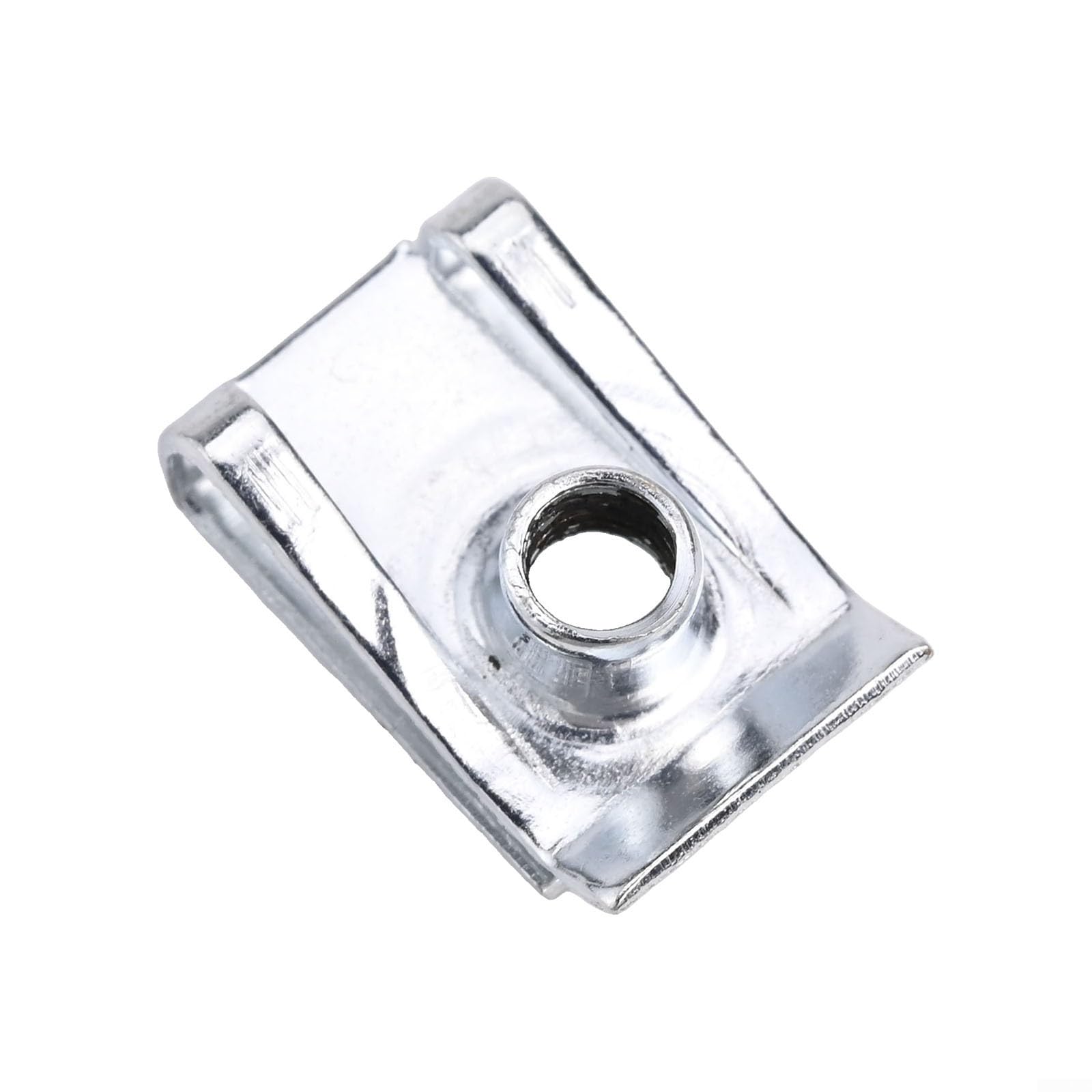 Dadi per camino, clip di fissaggio a U, dadi a U, in metallo zincato, resistenti con 20 pezzi, per veicoli a motore, elettrodomestici, apparecchiature elettriche ()