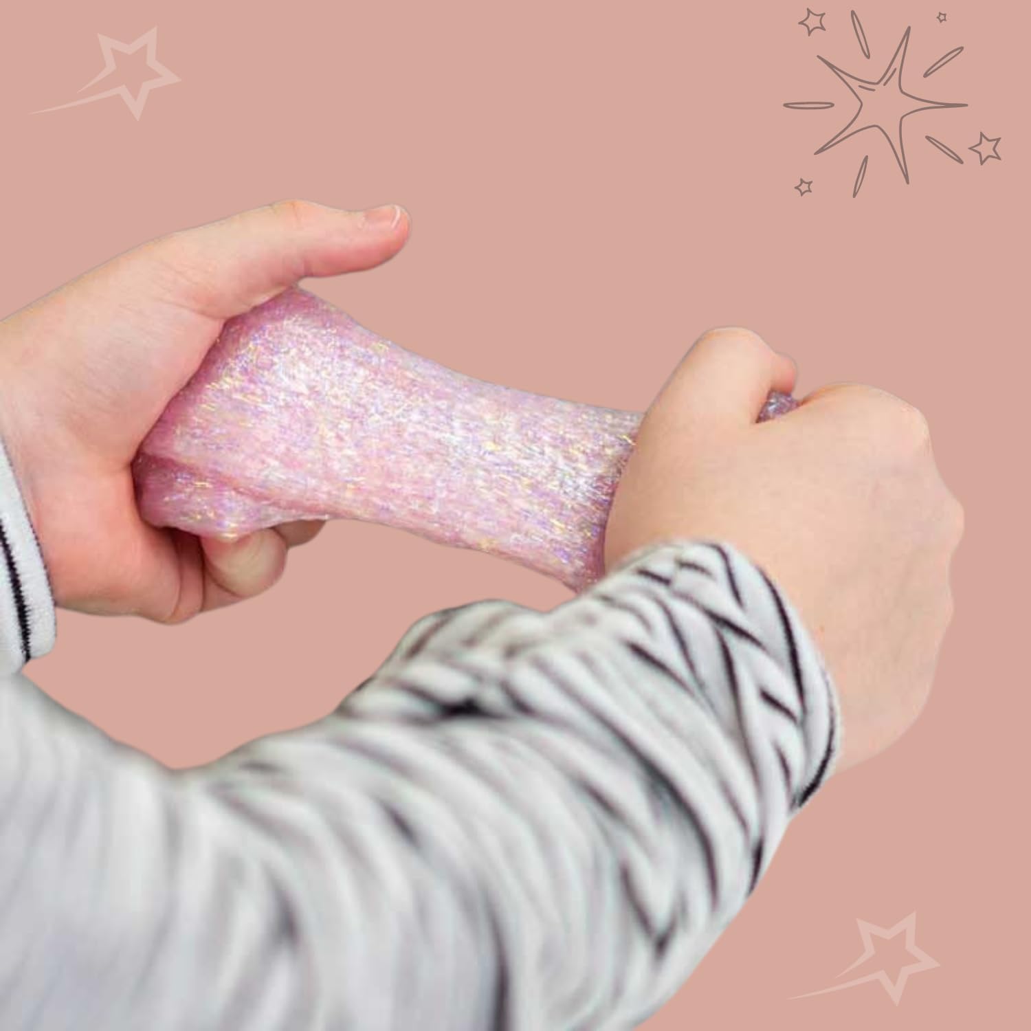 Crazy Aaron's Thinking Putty Princess Pony - 4" Pink Sparkle Putty 2021 Trendsetter Edition (3.2 Ounces) - Non-Toxic, Never Dries Out - Made in USA