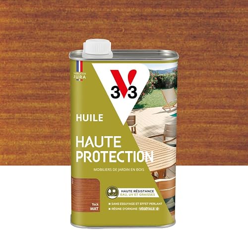 Huile Bois Extérieur Haute Protection Teck Mat 1L V33