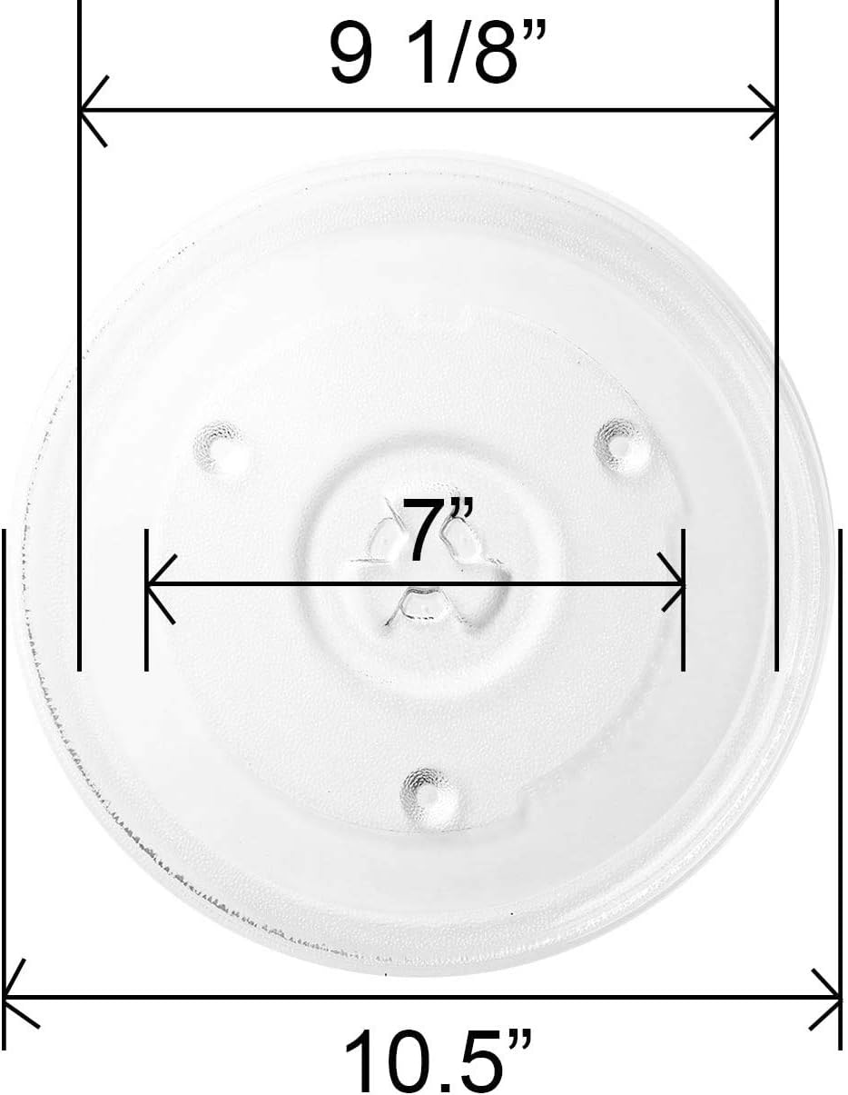 HapWay Small 10.5"/27cm Microwave Glass Plate Replacement， Microwave Glass Turntable Tray Replaces，Compatible with Emerson P23， Hamilton Beach， Sunbeam， Magic Chef etc : Home & Kitchen