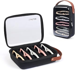 Luxtude Transparent Brillen Aufbewahrungsbox, Tragbar Sonnenbrille Aufbewahrung Organizer